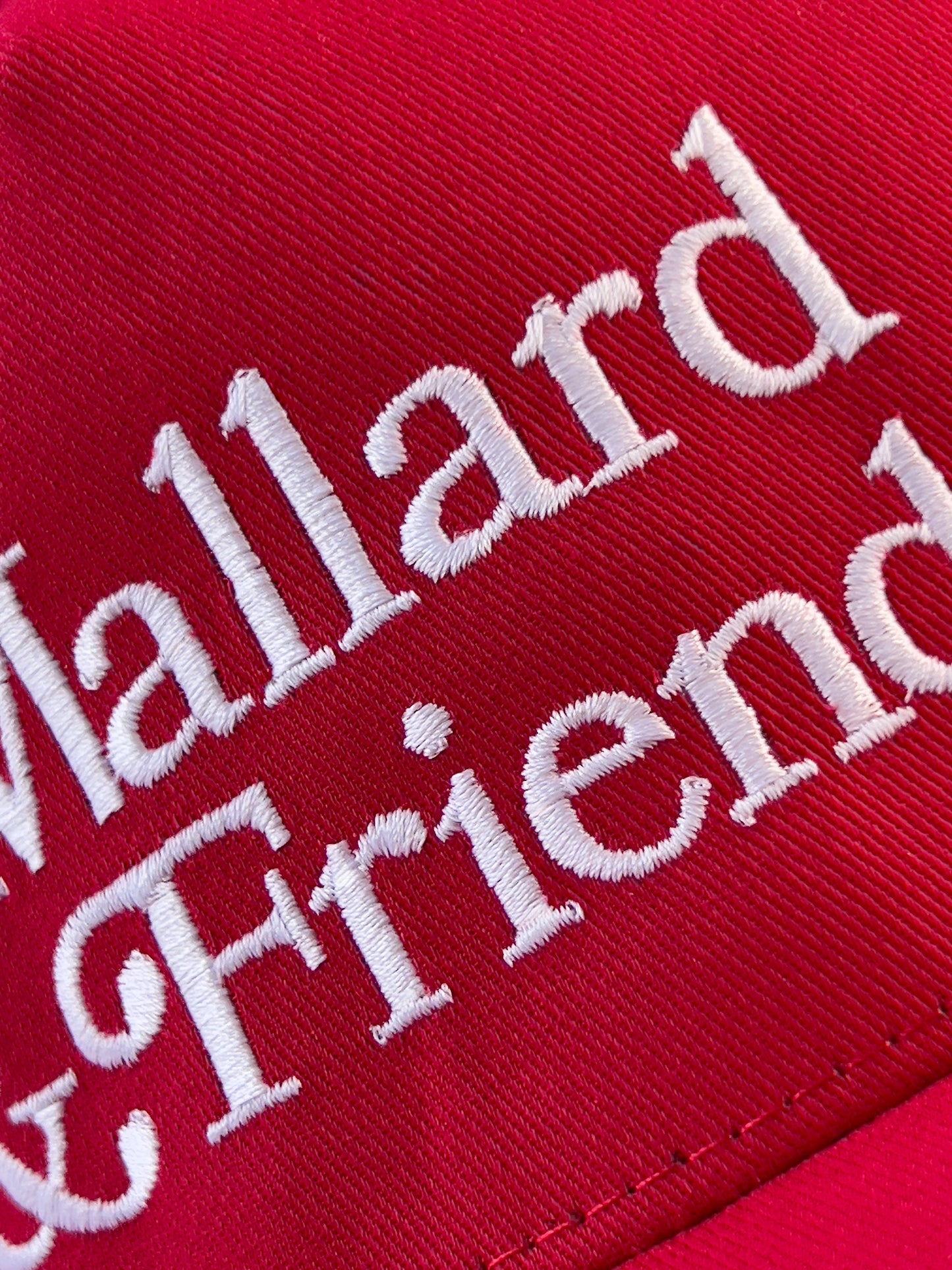 Mallard & Friends Hat | Alternative Logo Red Five Panel Hat