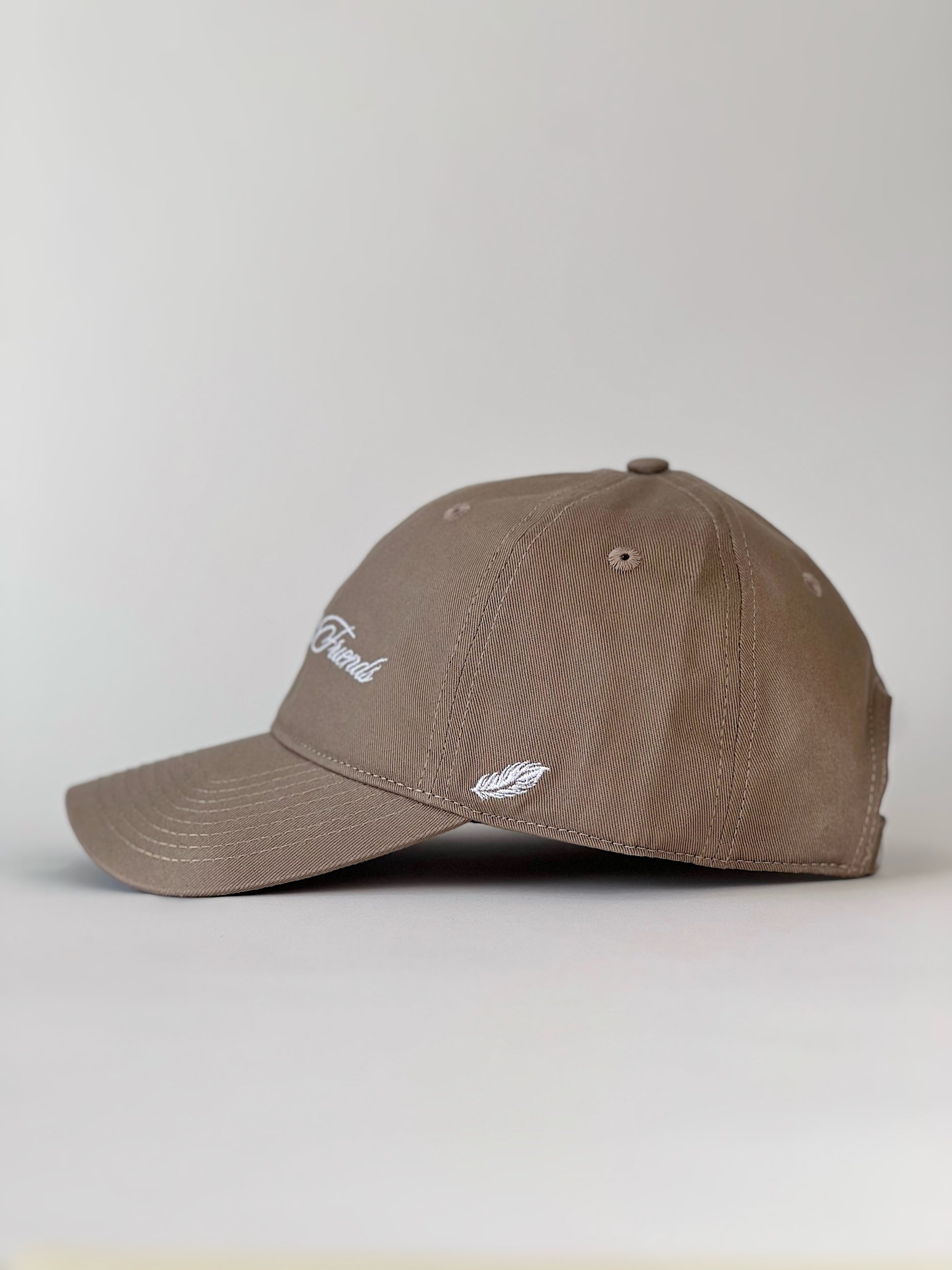 Mallard and Friends Khaki 6 Panel Dad Hat Side View