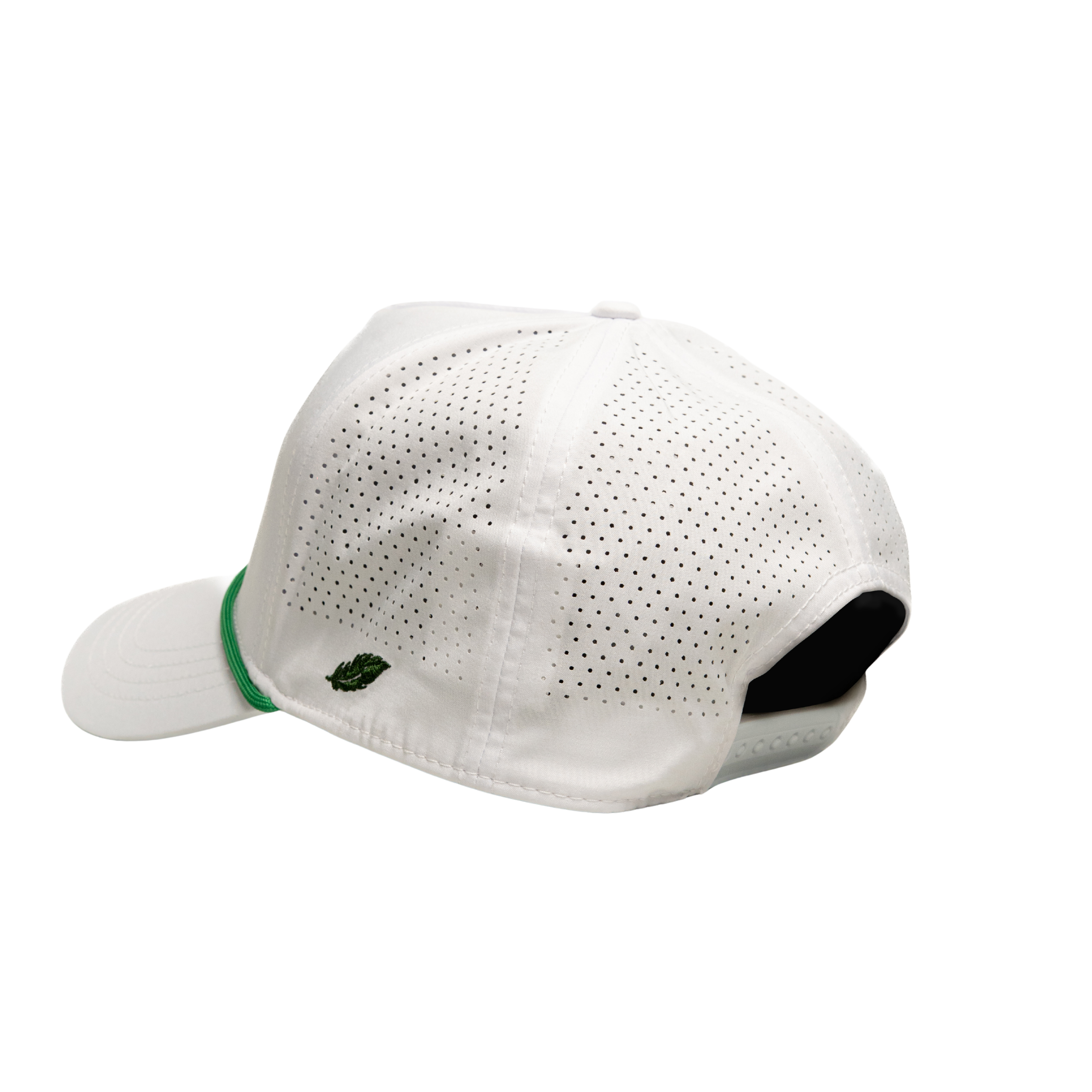 Five Panel Mesh Golf Hat - White