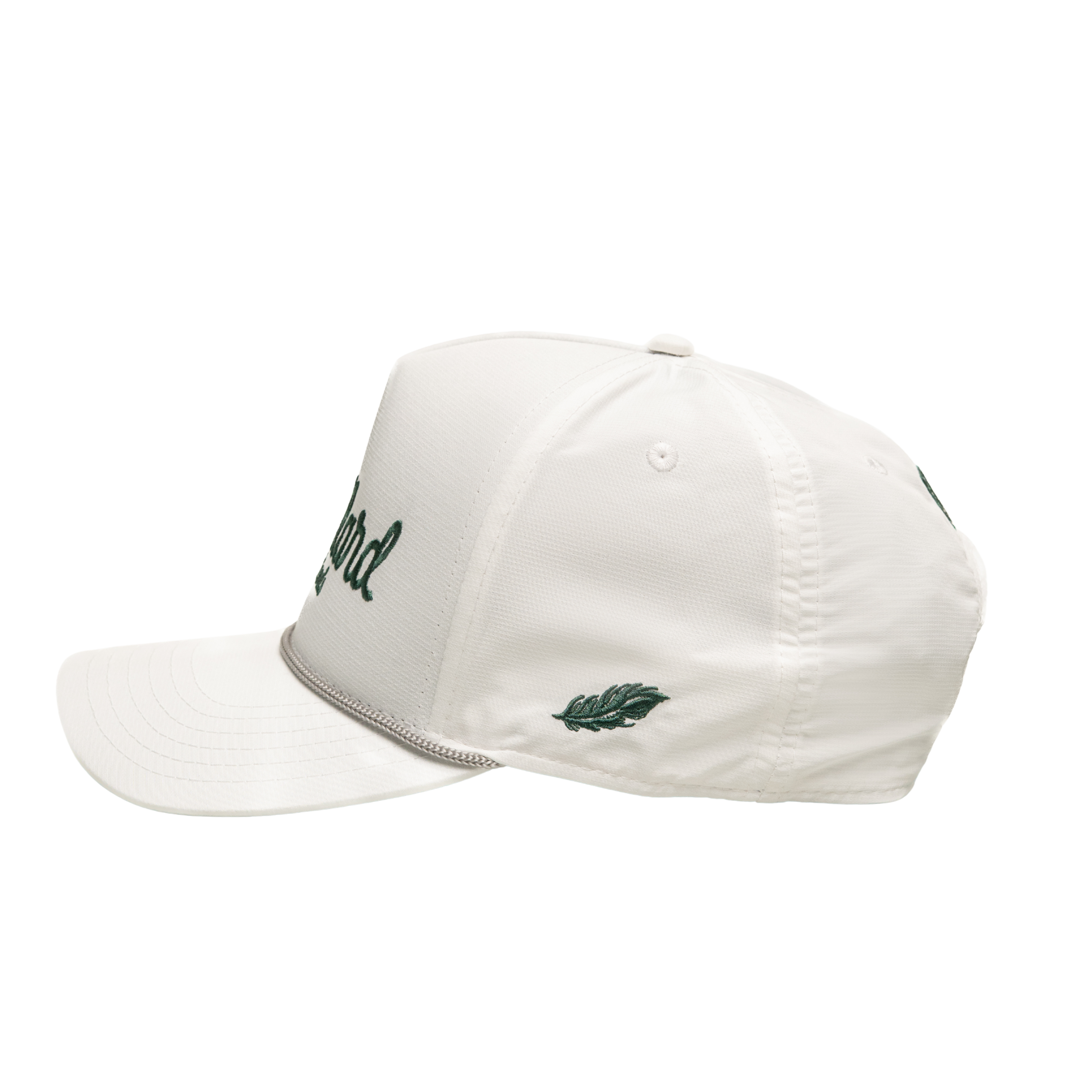 Five Panel Golf Hat - White