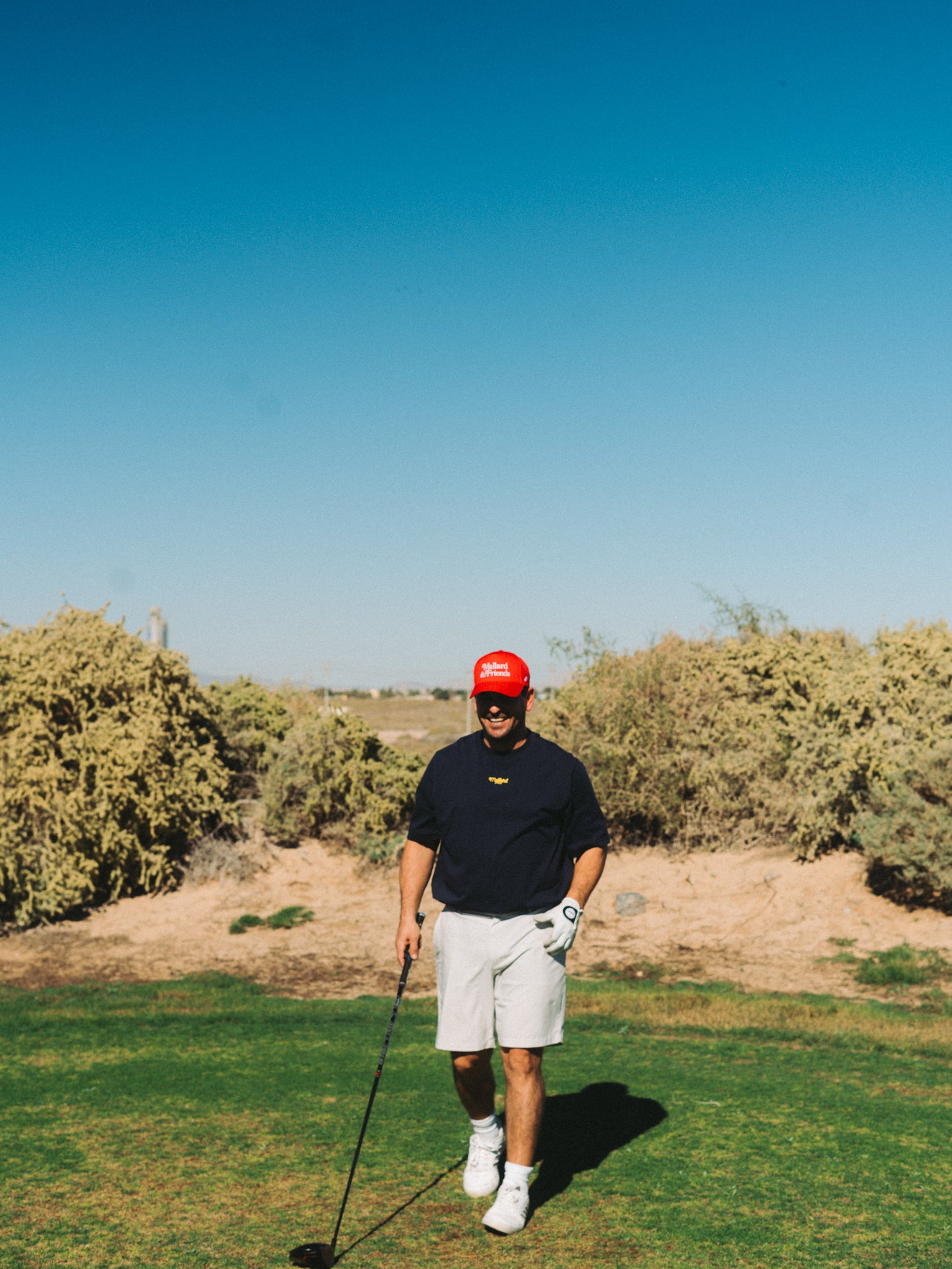 The Course Golf T-Shirt - Navy Blue