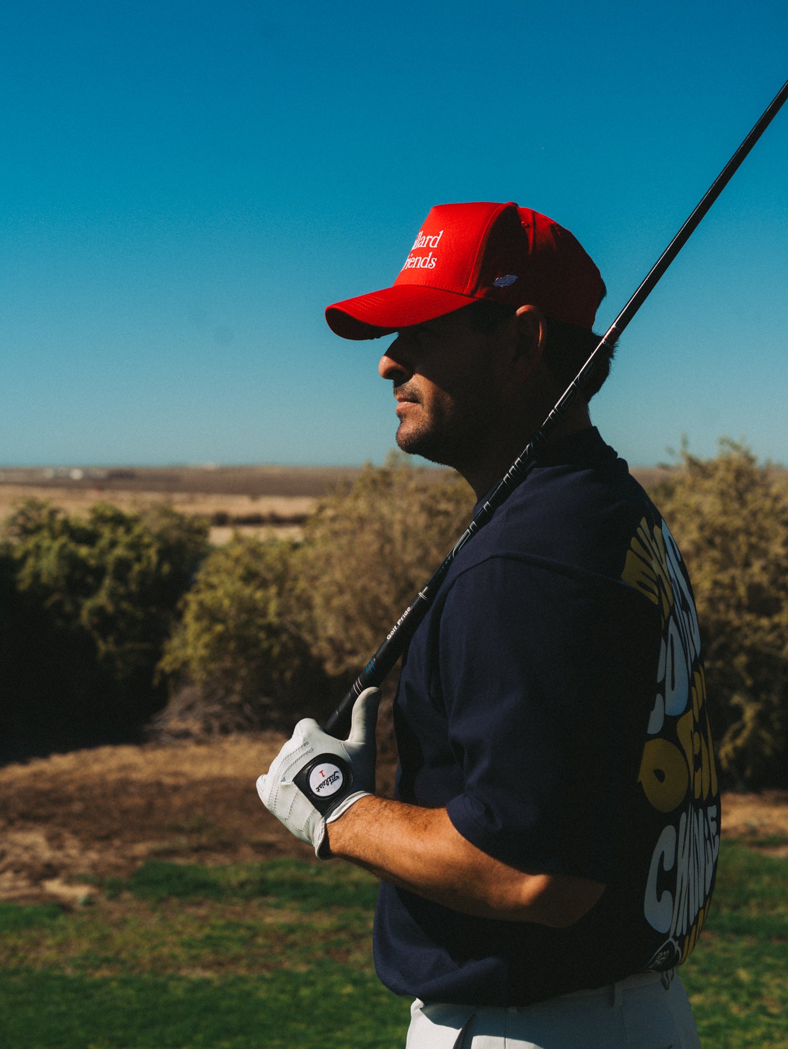 The Course Golf T-Shirt - Navy Blue
