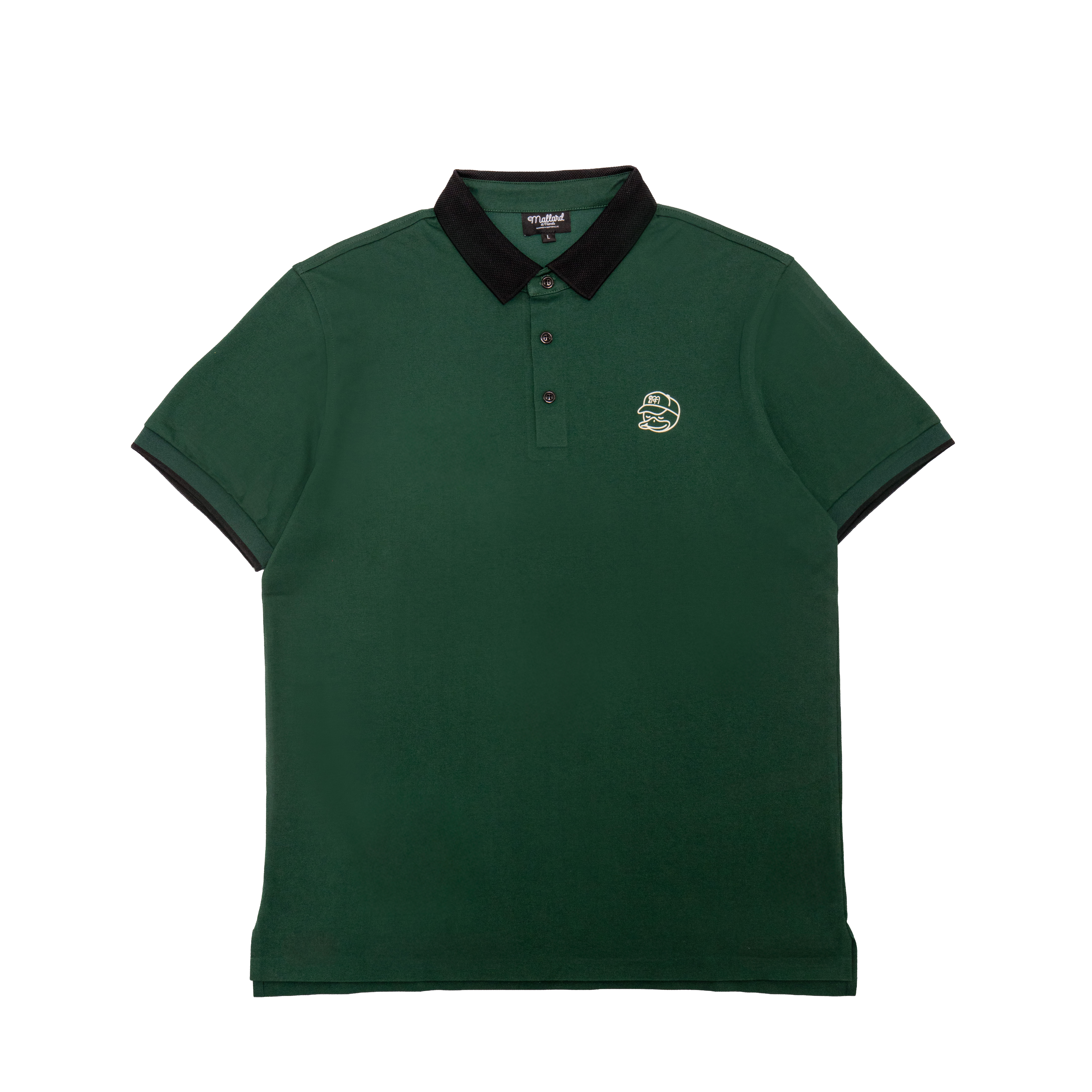 Lifestyle Golf Polo — Dark Green & Black