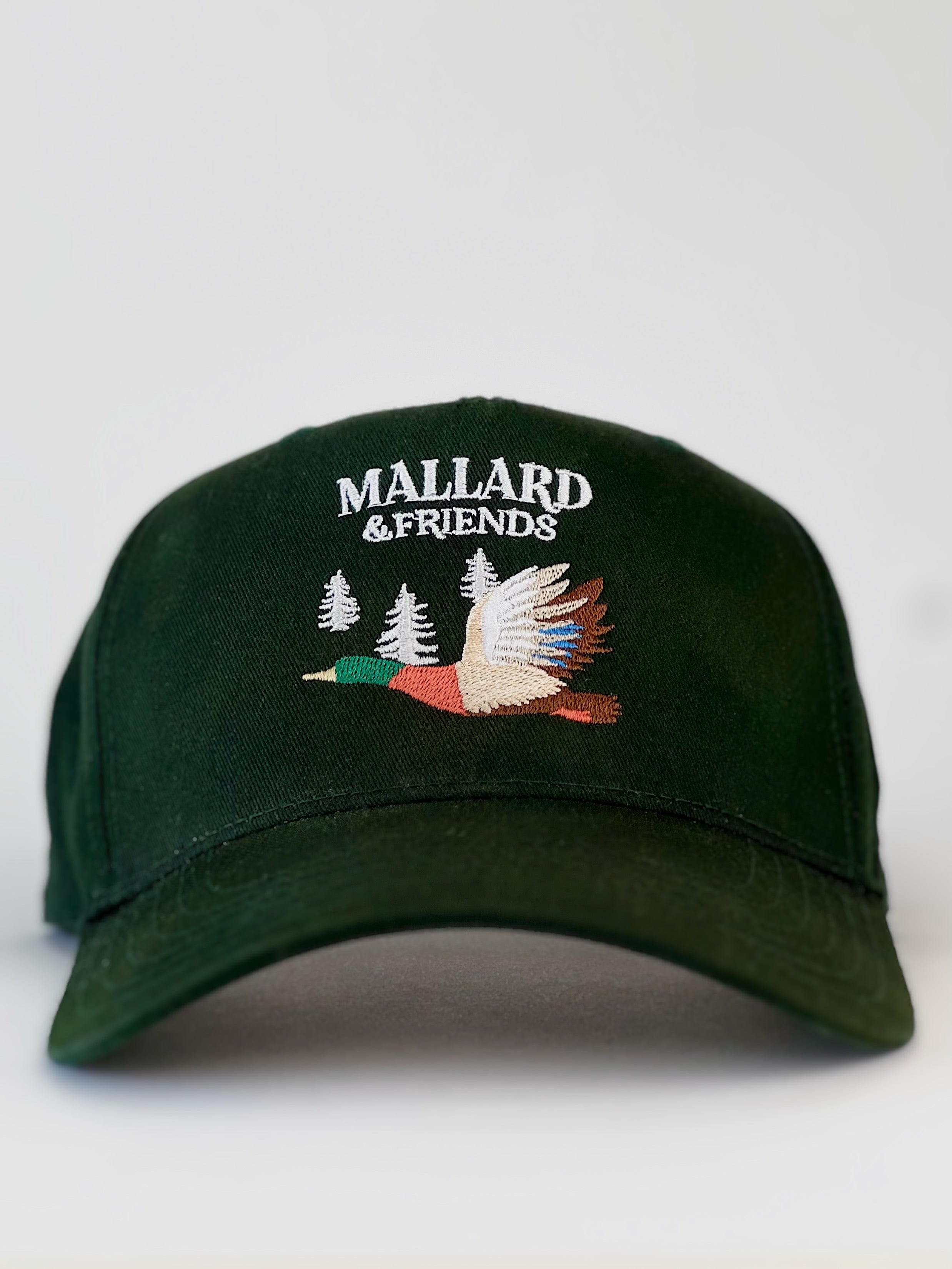 Mallard & Friends Hat | Dark Green Five Panel Hat